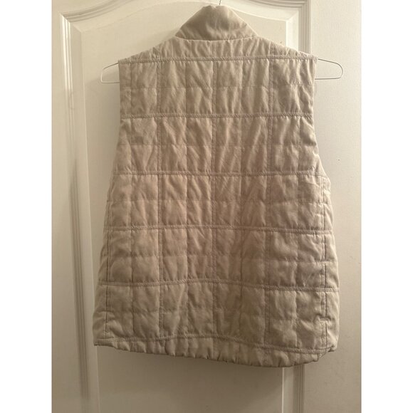 Kirkland Signature Reversible Quilted Vest Size XL Beige/Brown Polyester - Picture 2 of 7